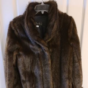 Faux Mink Fur Coat - Fabulous Furs by Donna Salyers - Size S